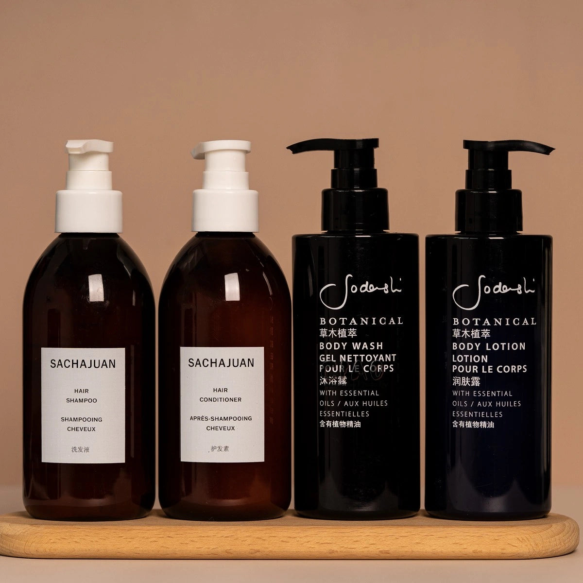 SACHAJUAN Shampoo & Conditioner & Body Lotion & Shower Gel 300ML
