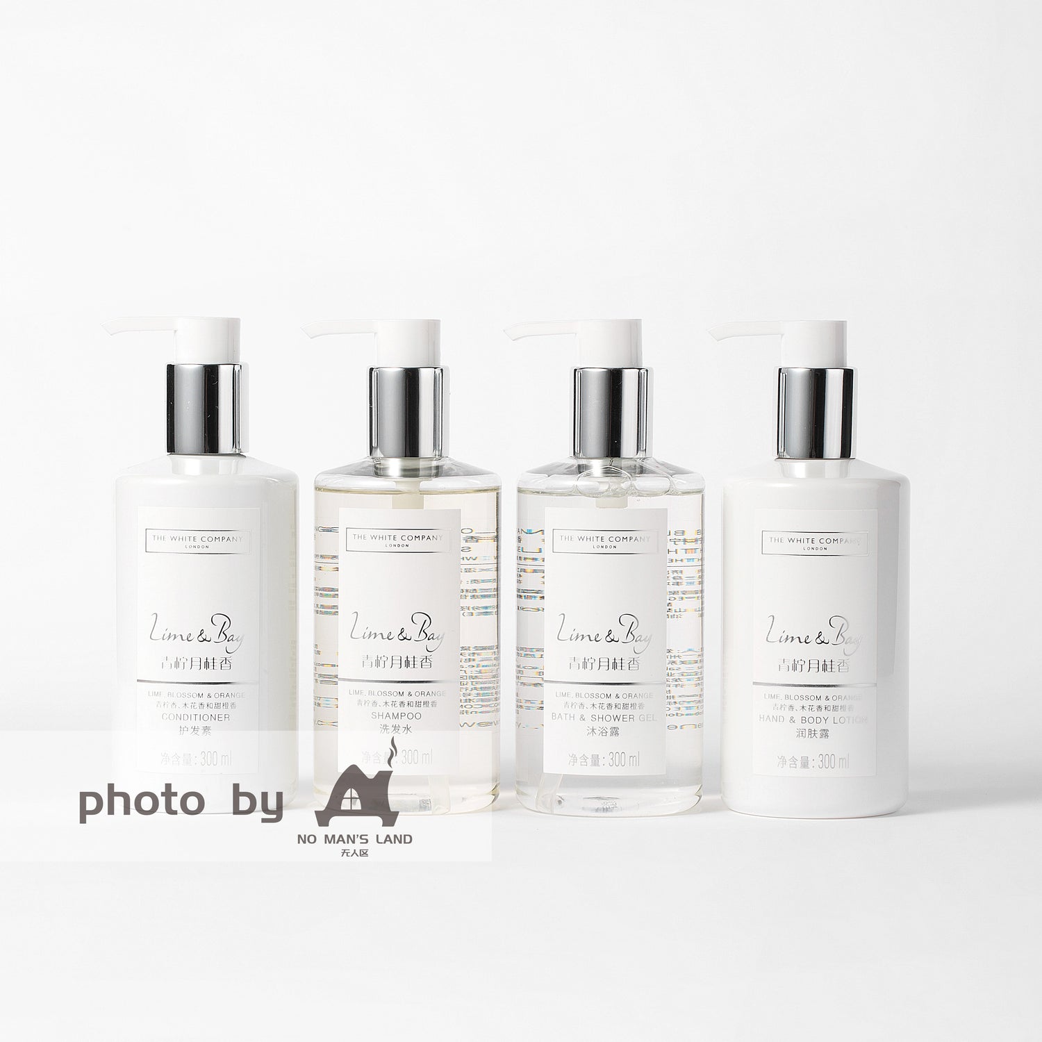 THE WHITE COMPANY Shampoo &amp; Conditioner &amp; Body Lotion &amp; Shower Gel 300ML