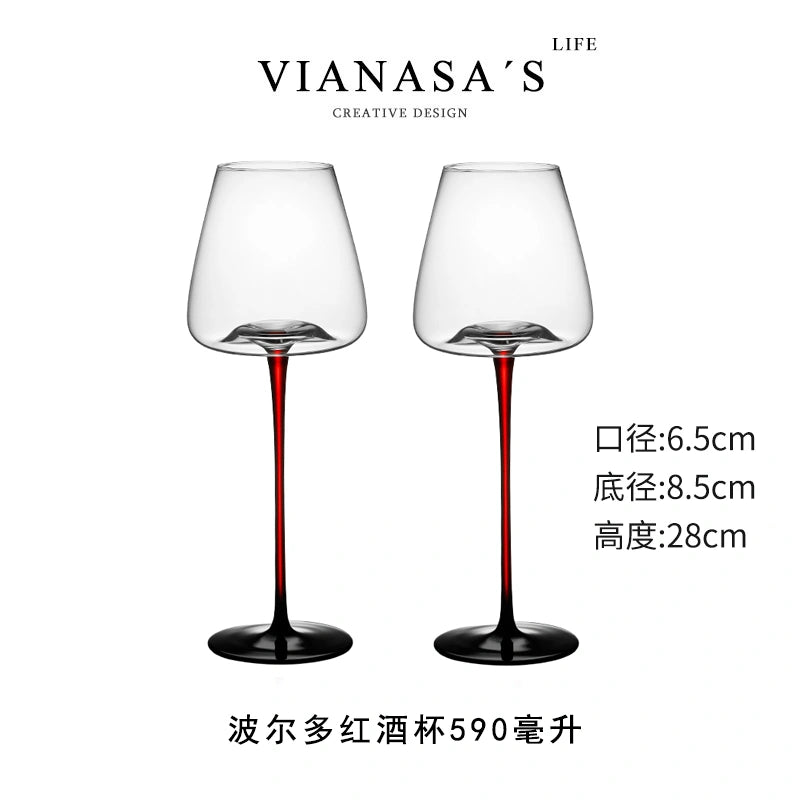 Luxury Crystal Handcrafted Wine Glasses B02