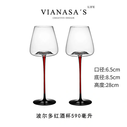 Luxury Crystal Handcrafted Wine Glasses B02
