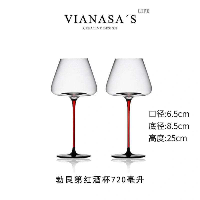 Luxury Crystal Handcrafted Wine Glasses B02