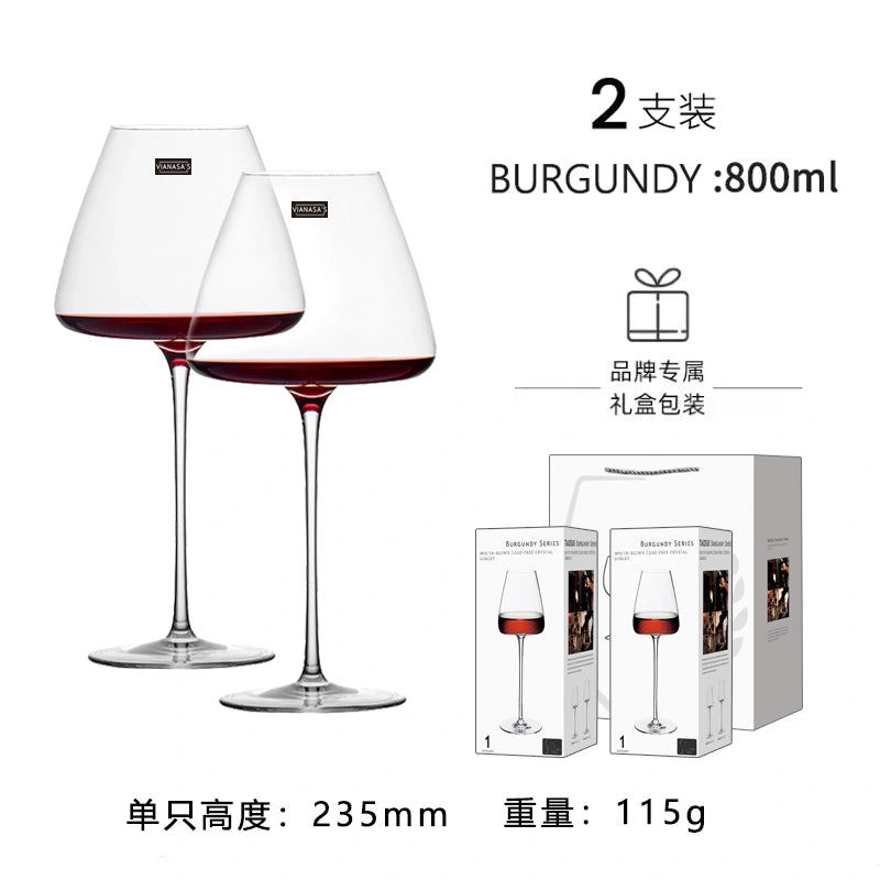 Luxury Crystal Handcrafted Wine Glasses B05