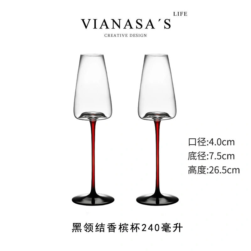 Luxury Crystal Handcrafted Wine Glasses B02