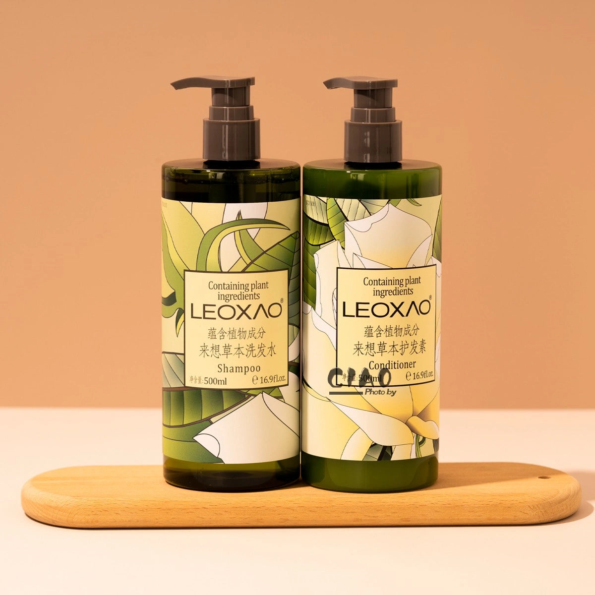 LEOXAO Shampoo &amp; Conditioner &amp; Body Lotion &amp; Shower Gel 500ML