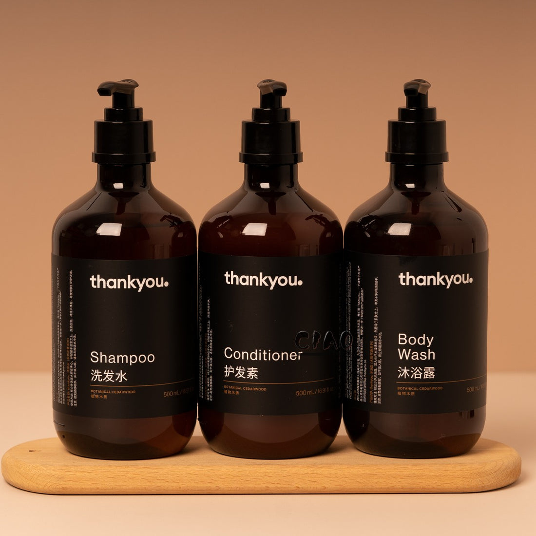 THANK YOU Shampoo &amp; Conditioner &amp; Shower Gel 500ML