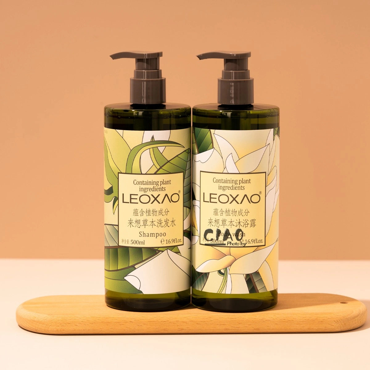 LEOXAO Shampoo &amp; Conditioner &amp; Body Lotion &amp; Shower Gel 500ML