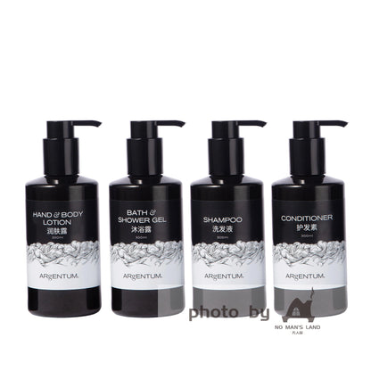 ARGENTUM Shampoo &amp; Conditioner &amp; Body Lotion &amp; Shower Gel 300ML